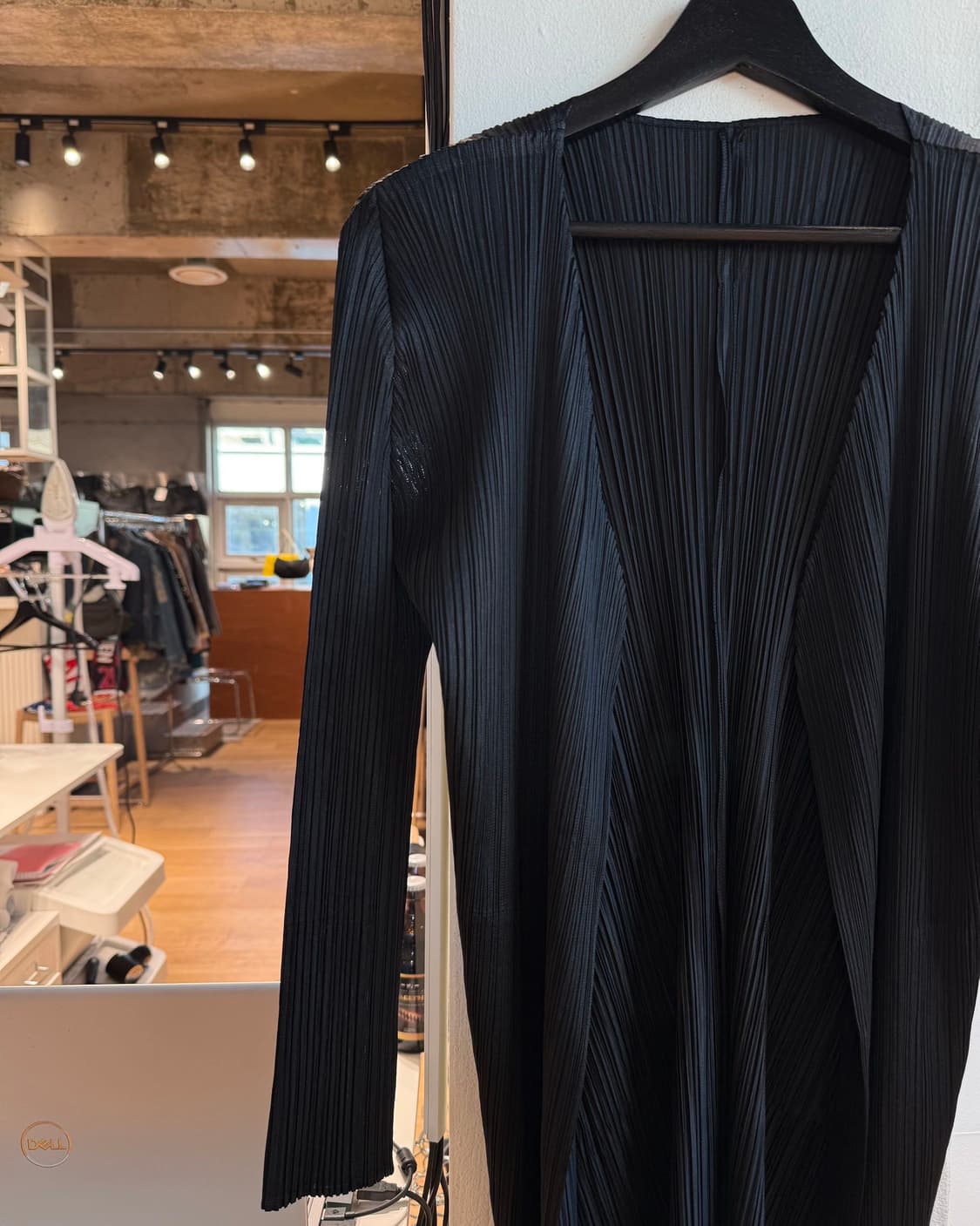 플리츠플리즈 블랙 링컬 오픈 자켓 상품이미지4