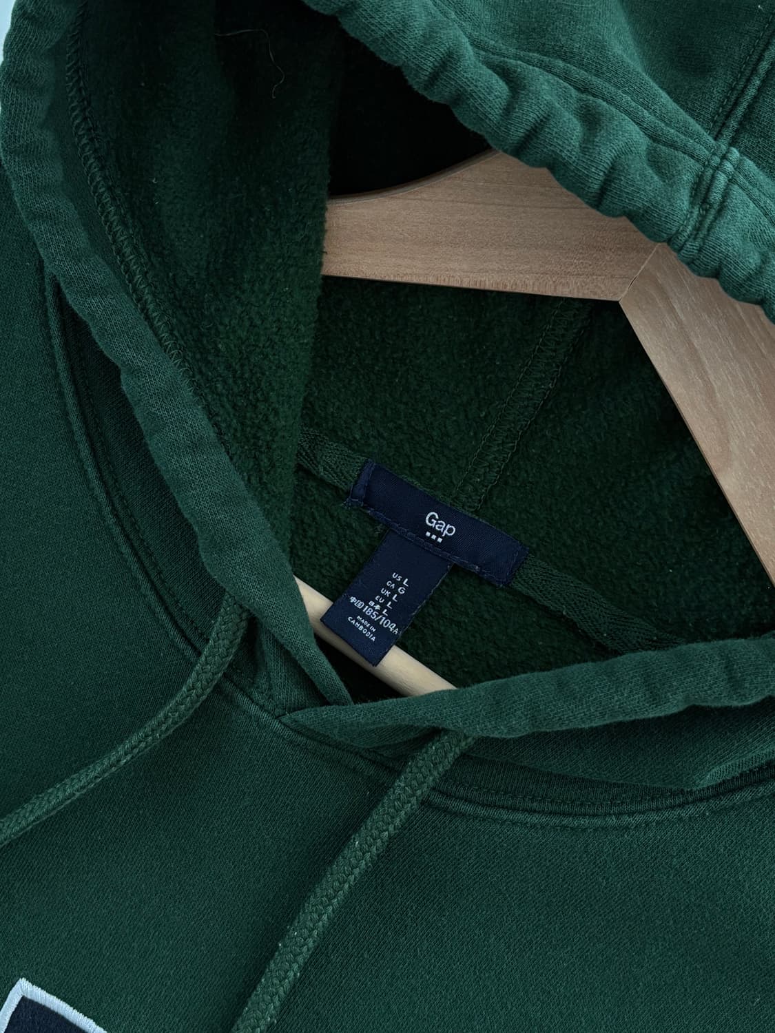 Gap 갭 그린컬러 자수로고 후드티 상품이미지6
