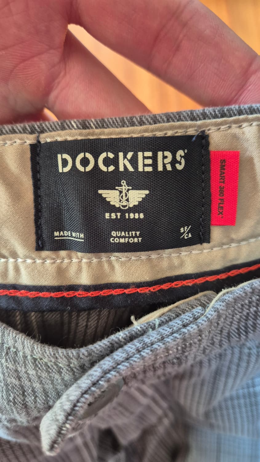 Dockers 체크 패턴 그레이 슬랙스 상품이미지2