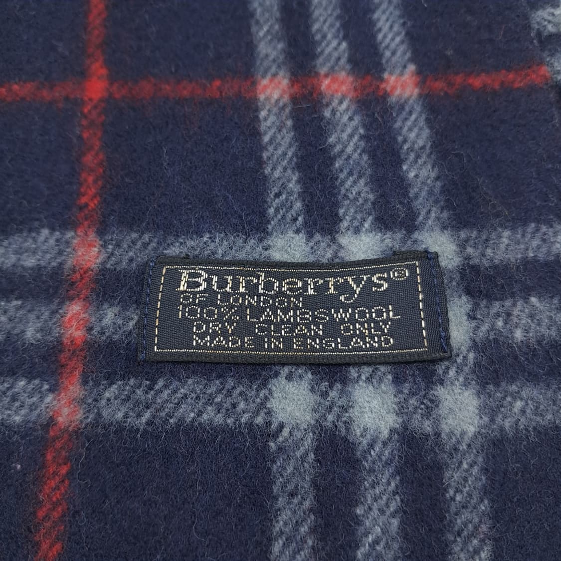 MX229 버버리 네이비 노바체크 램스울 목도리 머플러 상품이미지4