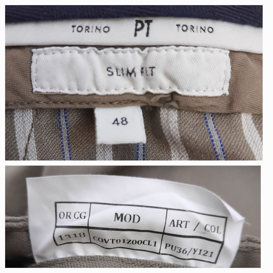 미착용이태리 PT TORINO 스트레치 치노바지 48/32" 상품이미지9