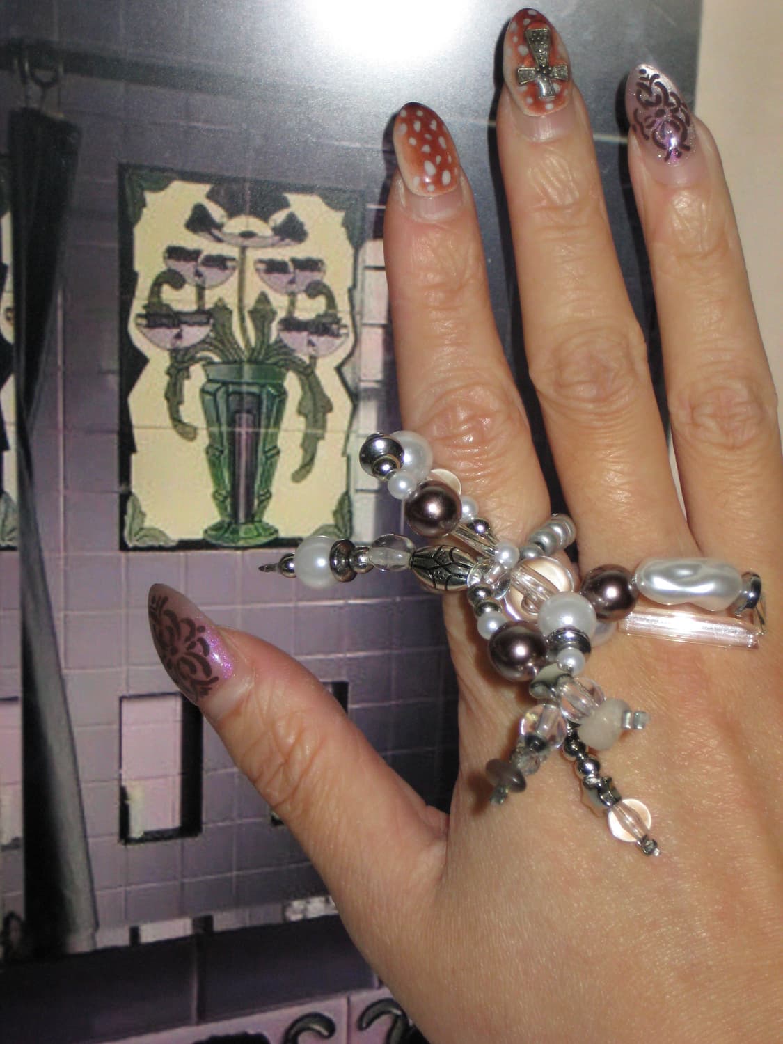 브라운 실버 스텔라 링반지 상품이미지7