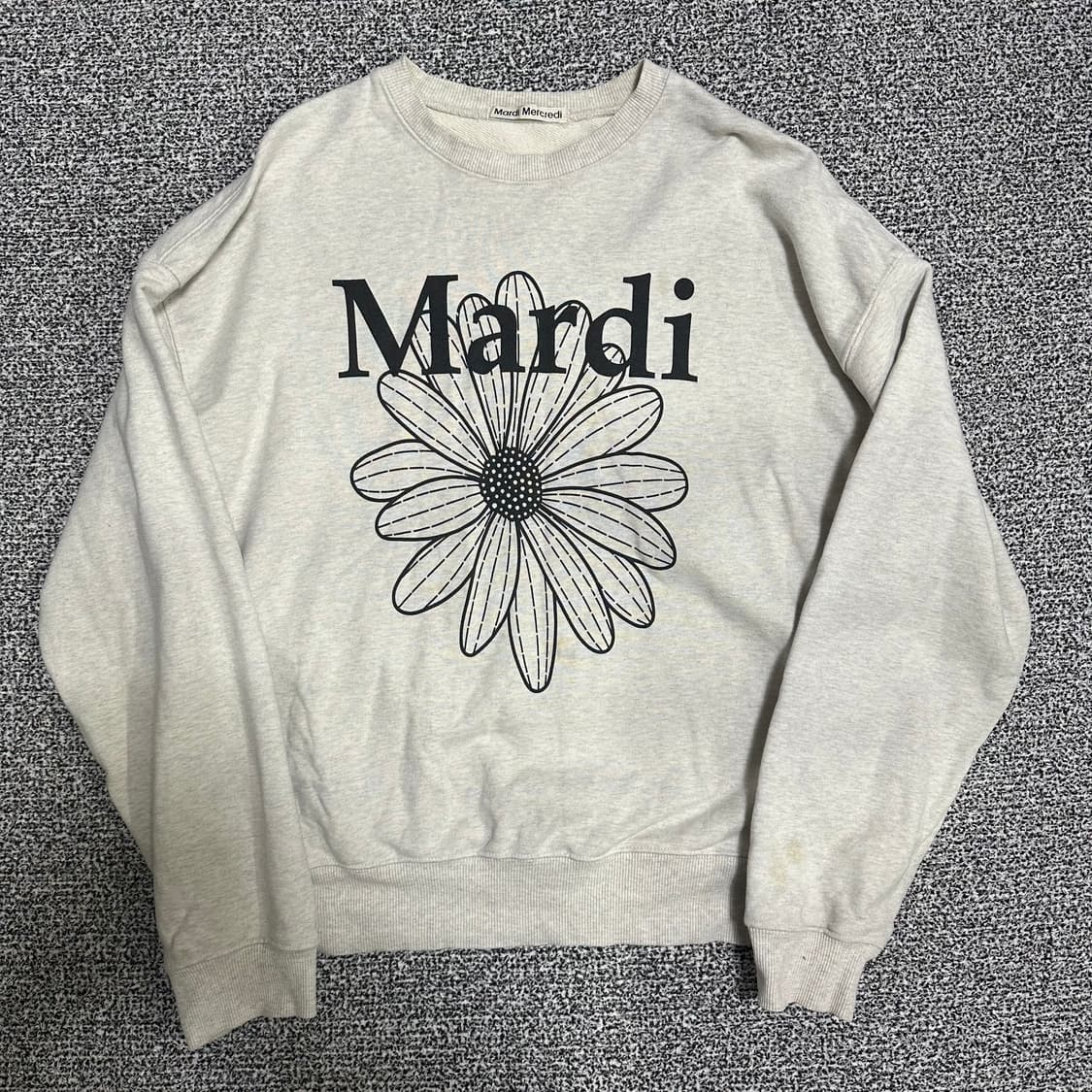 (FREE) 마르디 메크르디 플라워 맨투맨 티셔츠 상품이미지1