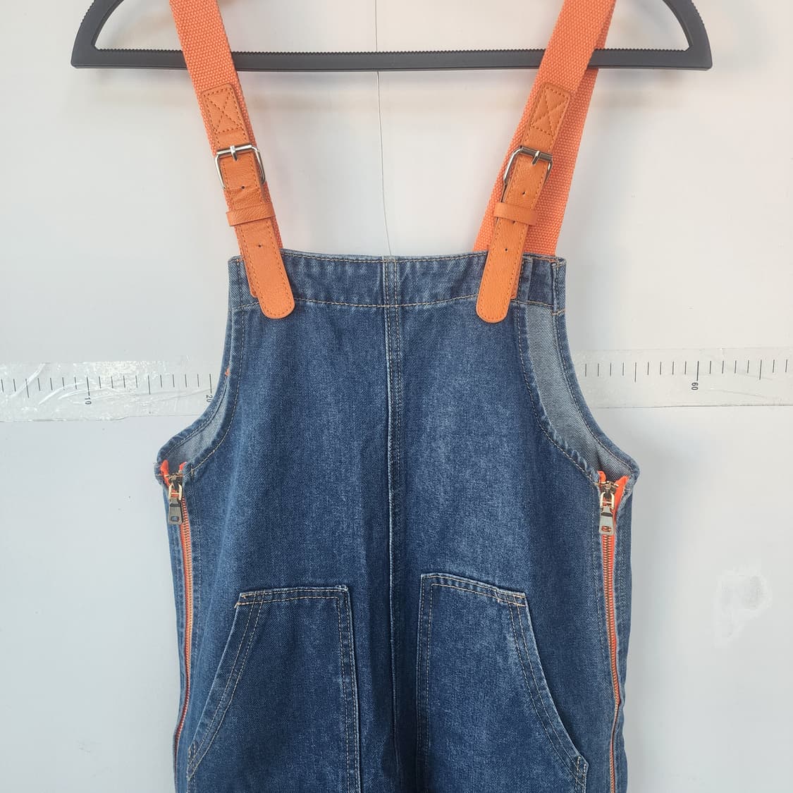 오렌지끈 데님 점프수트 상품이미지2