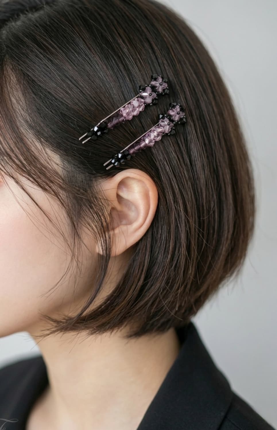 [MADE IN FRANCE] 프랑스 핸드메이드 크리스탈 비즈 헤어핀 ( 상품이미지1