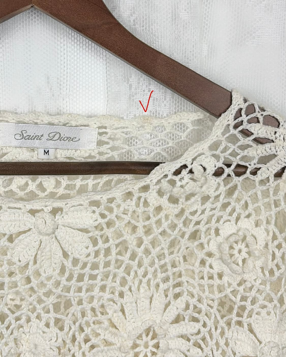 JPN ivory crochet top 상품이미지4