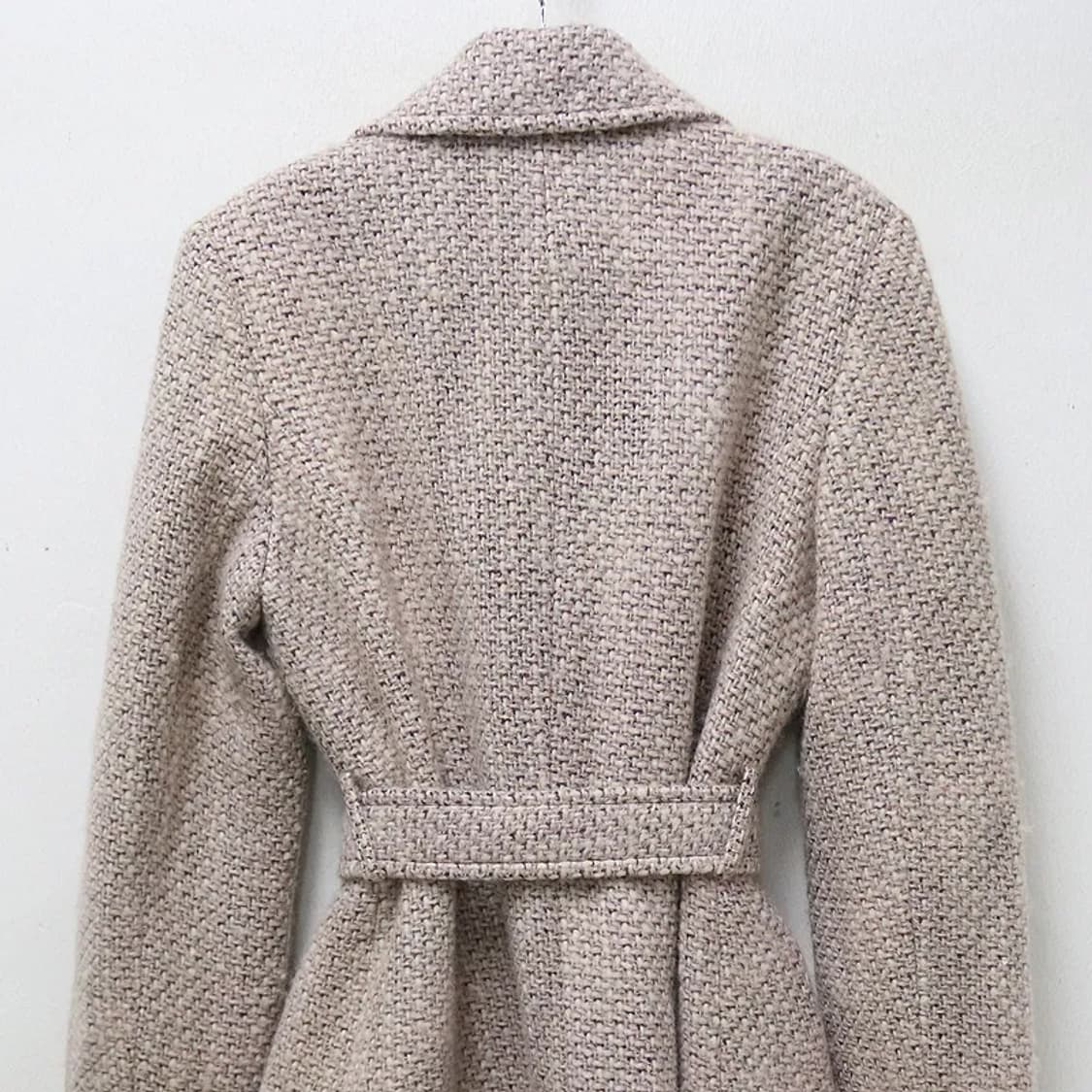 PARIOLY 트위드 투버튼 벨트 울 코트 62454 상품이미지5