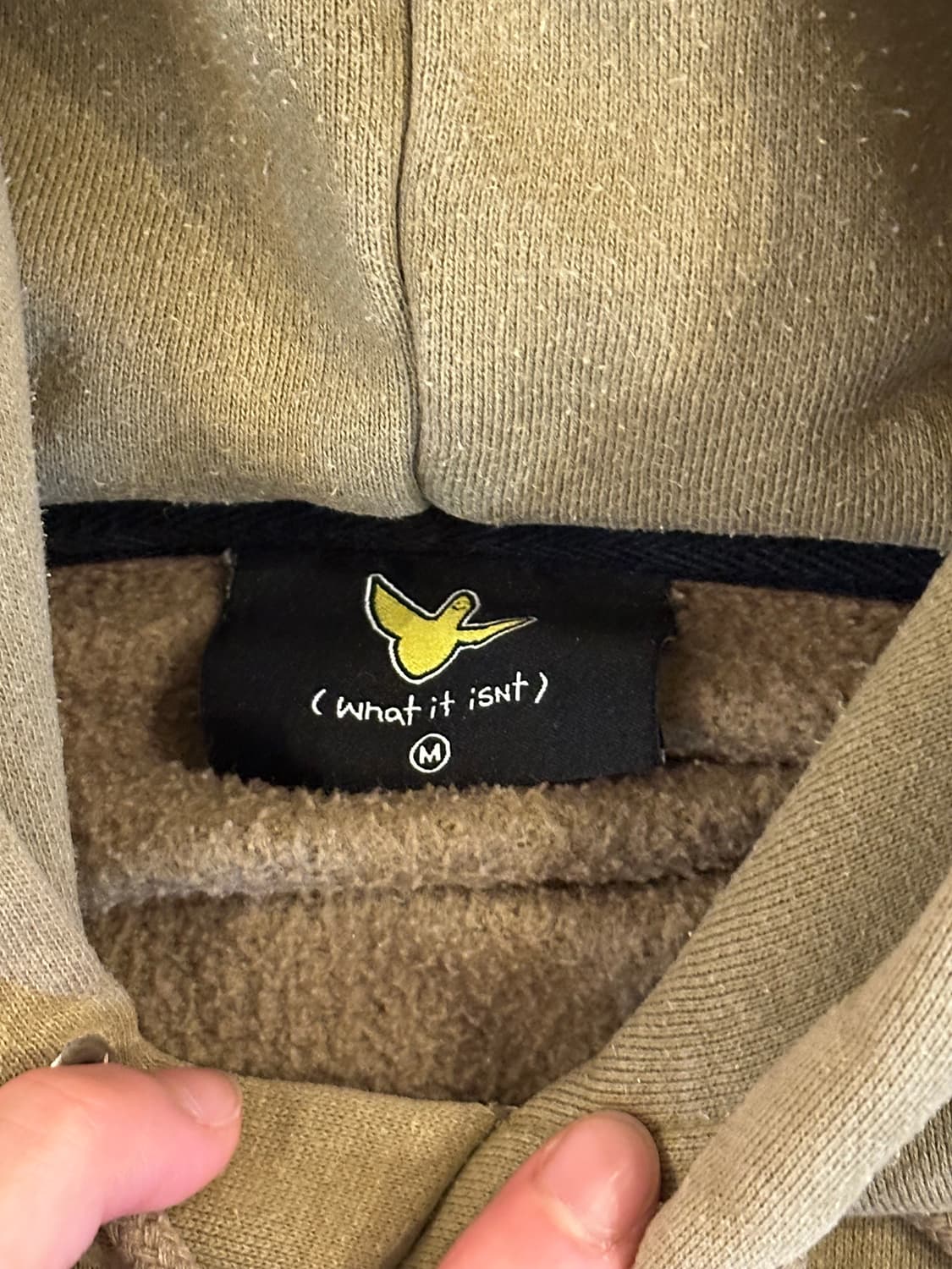 what it isnt 후드티 카키 상품이미지2