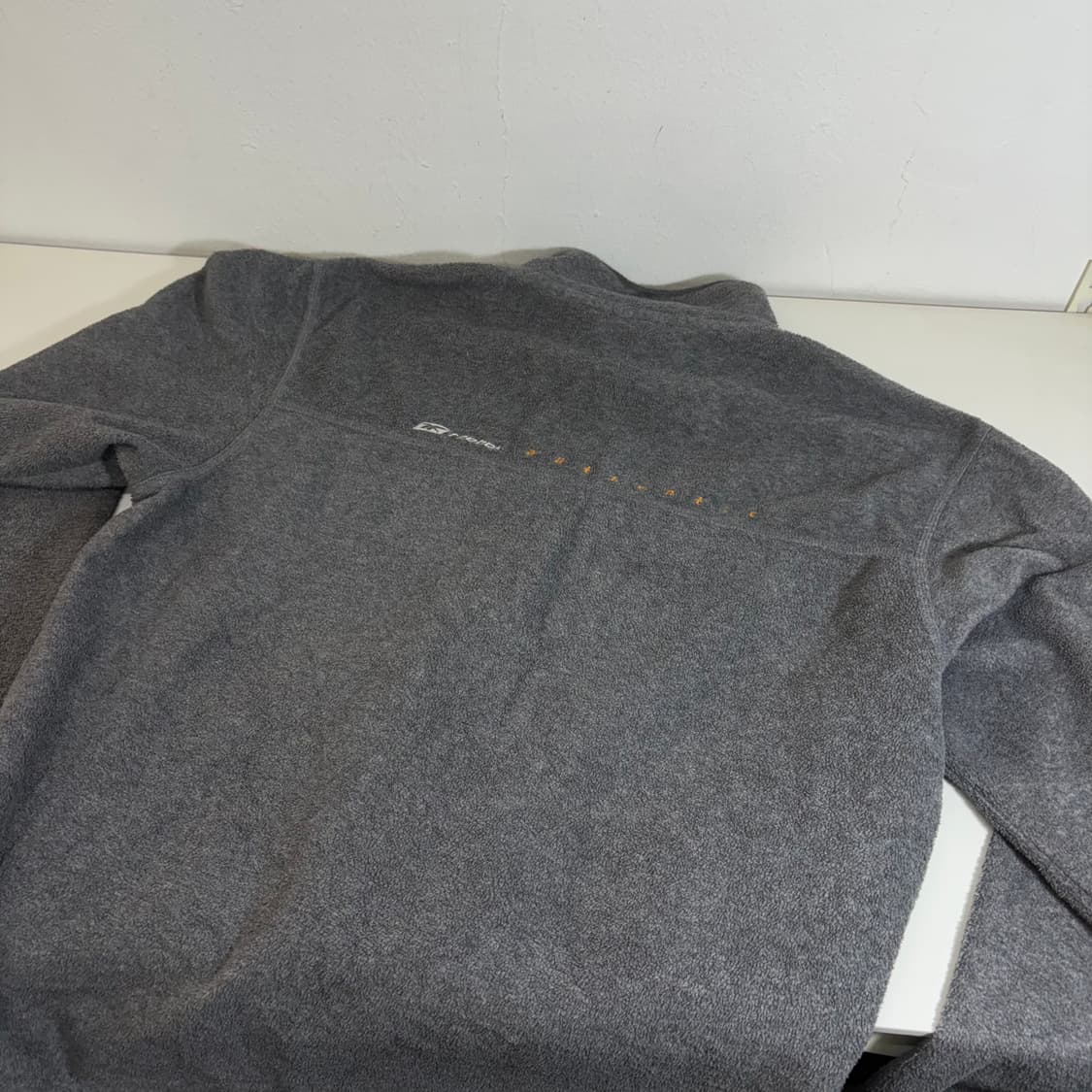 105 XL 리복 진그레이 오버핏 기본로고 플리스집업 상품이미지3