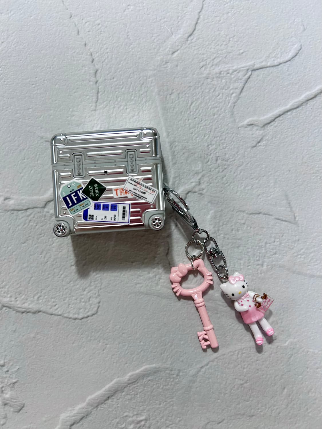 키티 커스텀키링 (핑크 / 레드 /아이보리 ver.) 상품이미지2