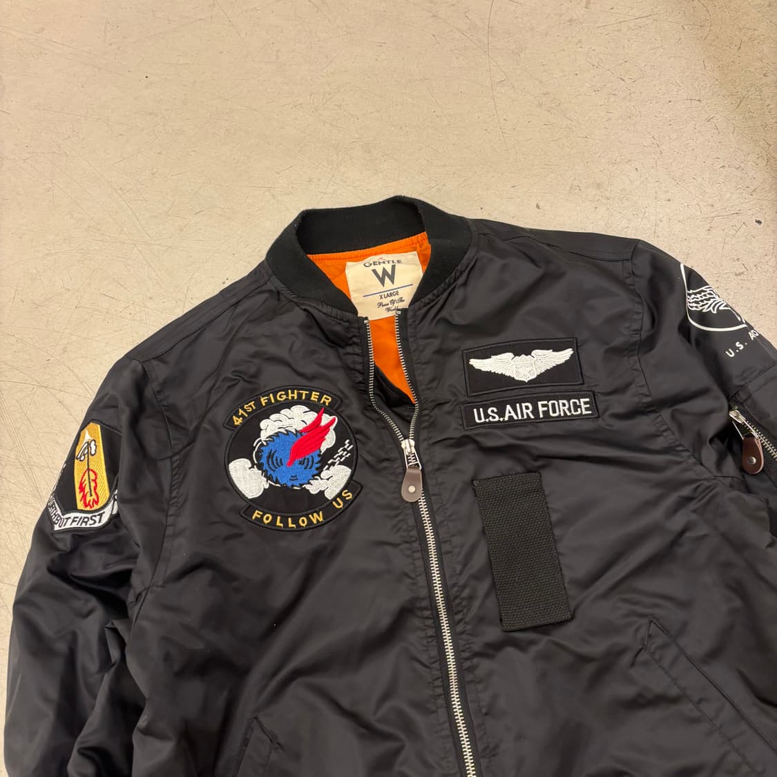 패치워크 항공 점퍼 상품이미지2