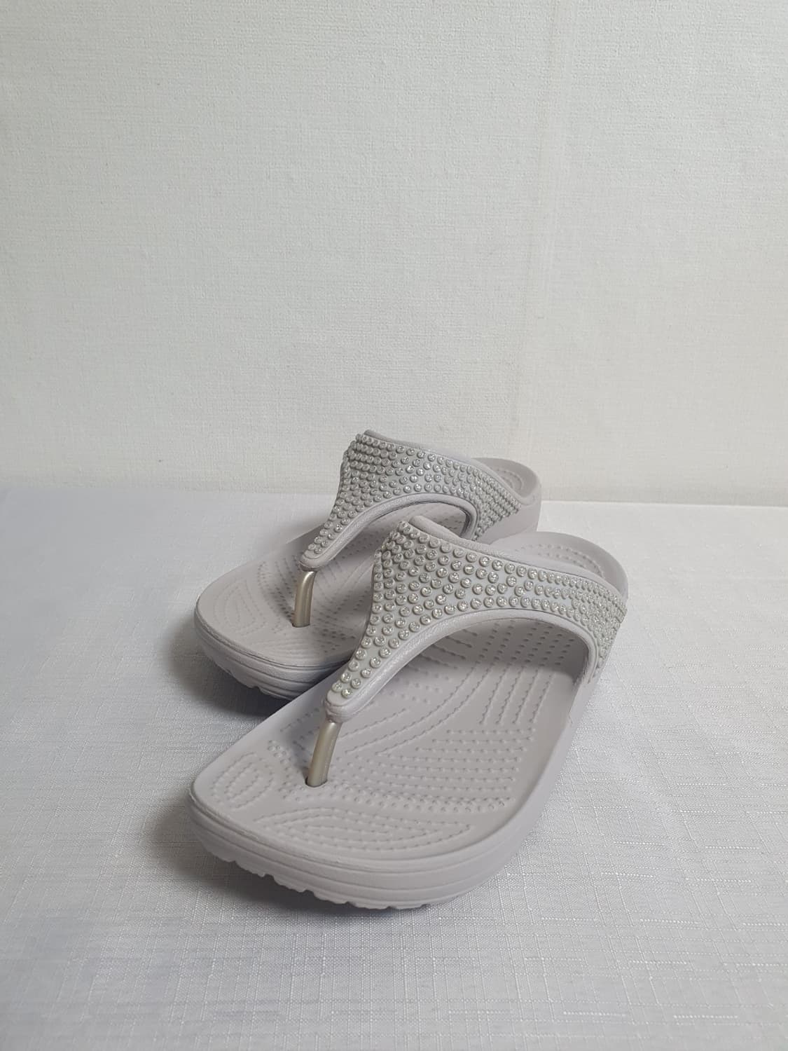 220mm 크록스 슬론 디아만테 플립 그레이 상품이미지8