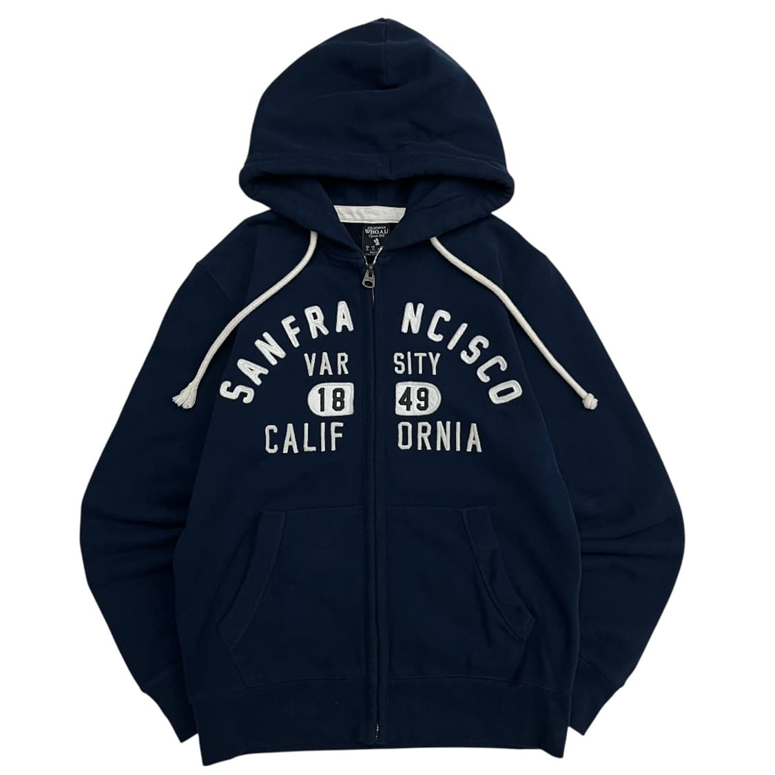 후아유 센터로고 네이비 후드집업 M 상품이미지2