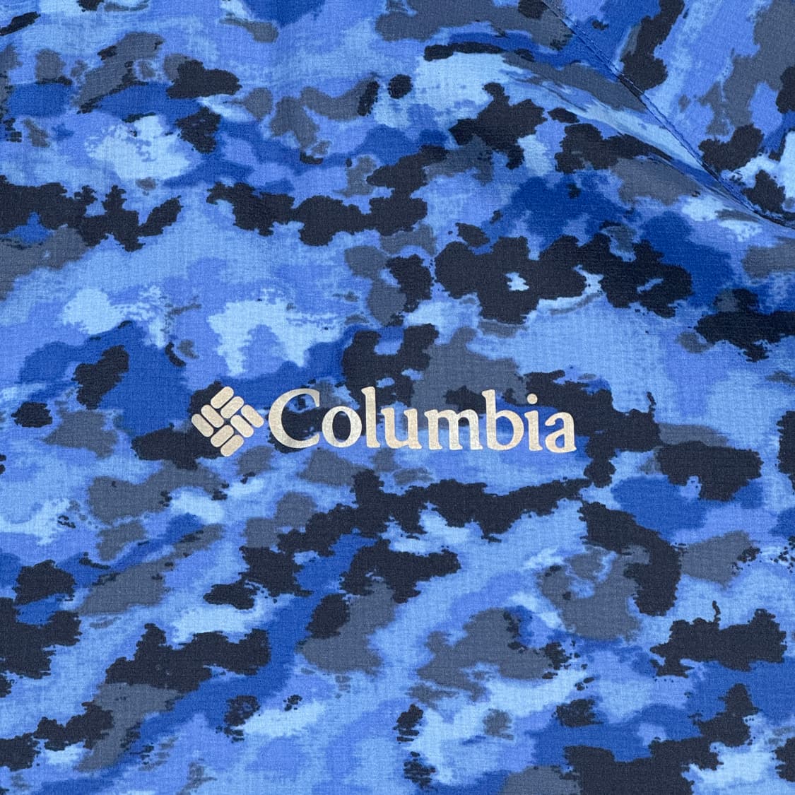 L) 컬럼비아 블루 카모 후드 얇은 바람막이 상품이미지4