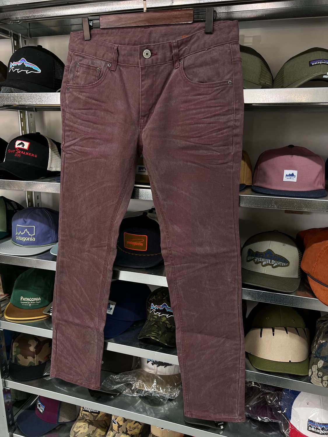 버건디/퍼플 데님pant (M ) 상품이미지1