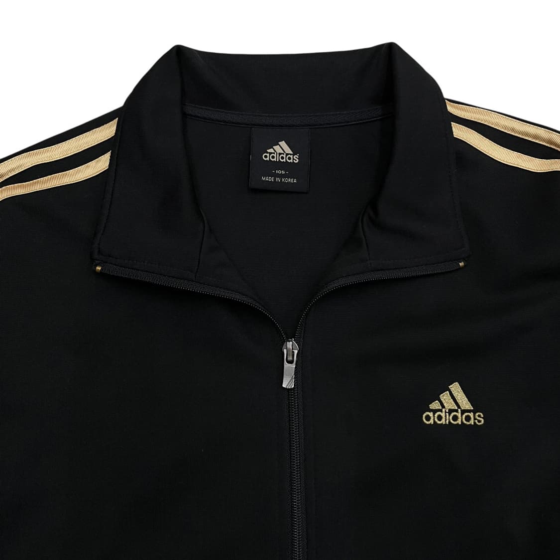 아디다스 에센셜 골드라인 블랙 트랙탑 105 상품이미지5
