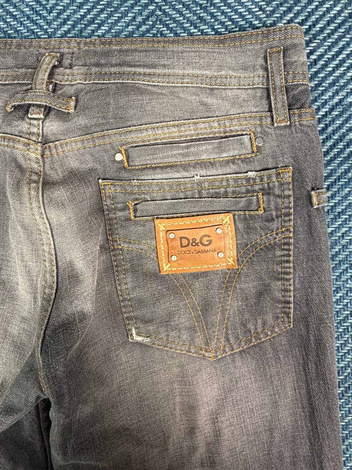 D&G 돌체앤가바나 'POWER' 라인 빈티지 워싱 그레이 데님 상품이미지6