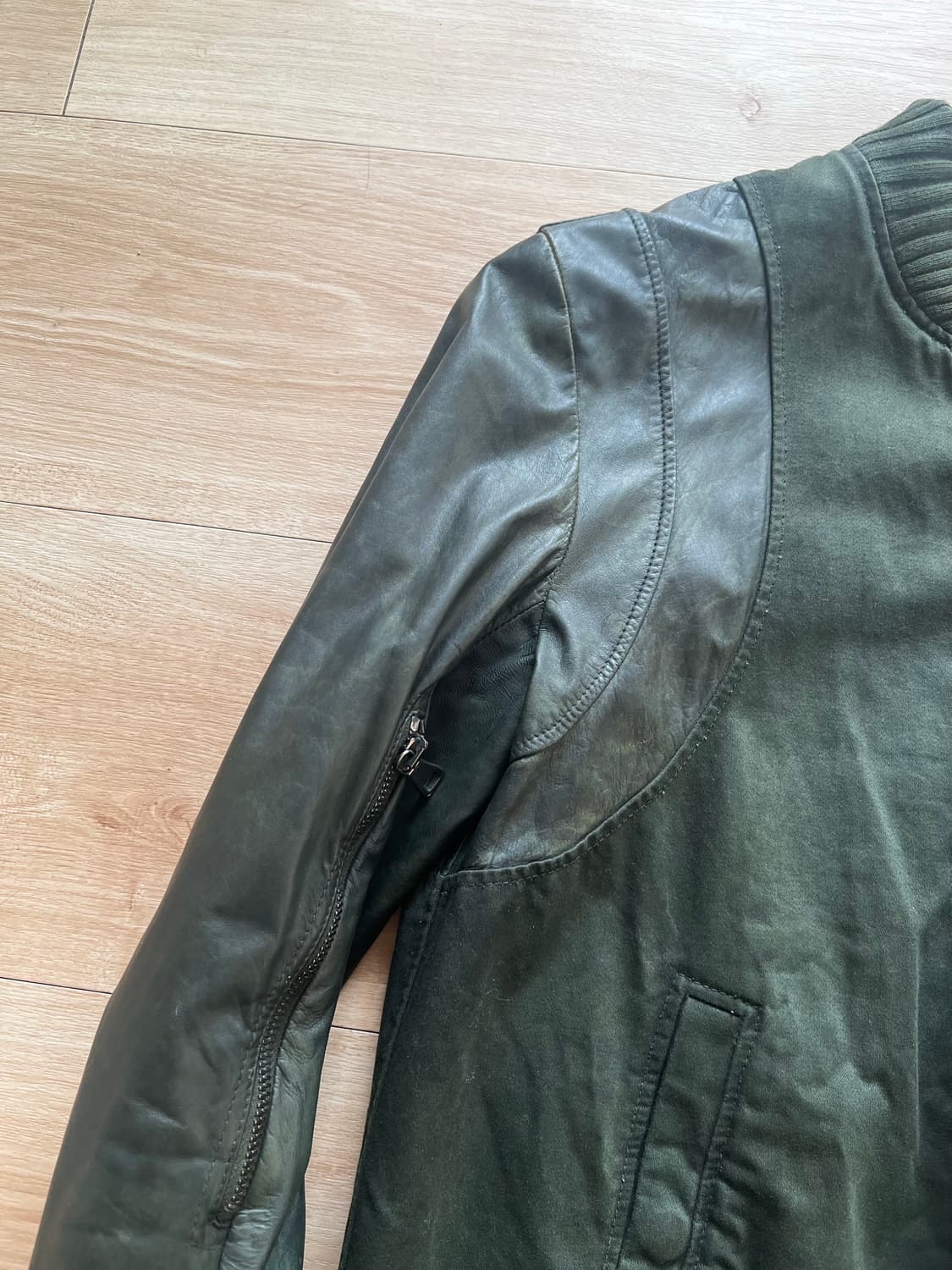 Balmain SS11  Calf Leather Teddy Jacket 상품이미지3