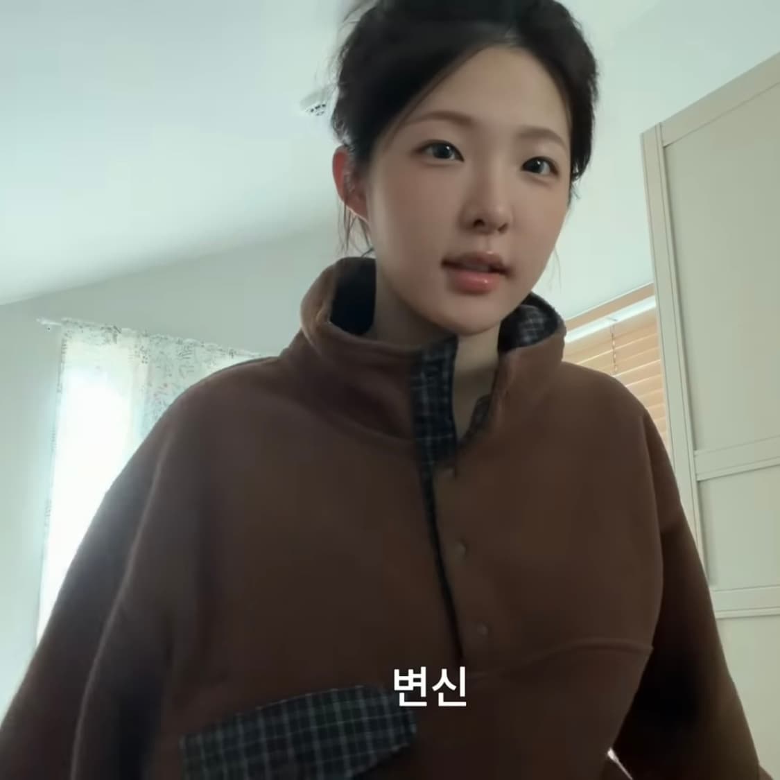 엔조블루스 레트로 스냅 플리스 아노락 (Brown) 상품이미지1