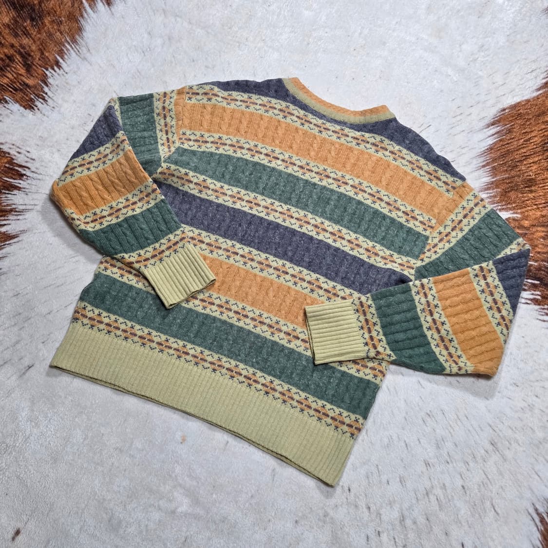 빈티지 노르딕 패턴 니트 상품이미지4