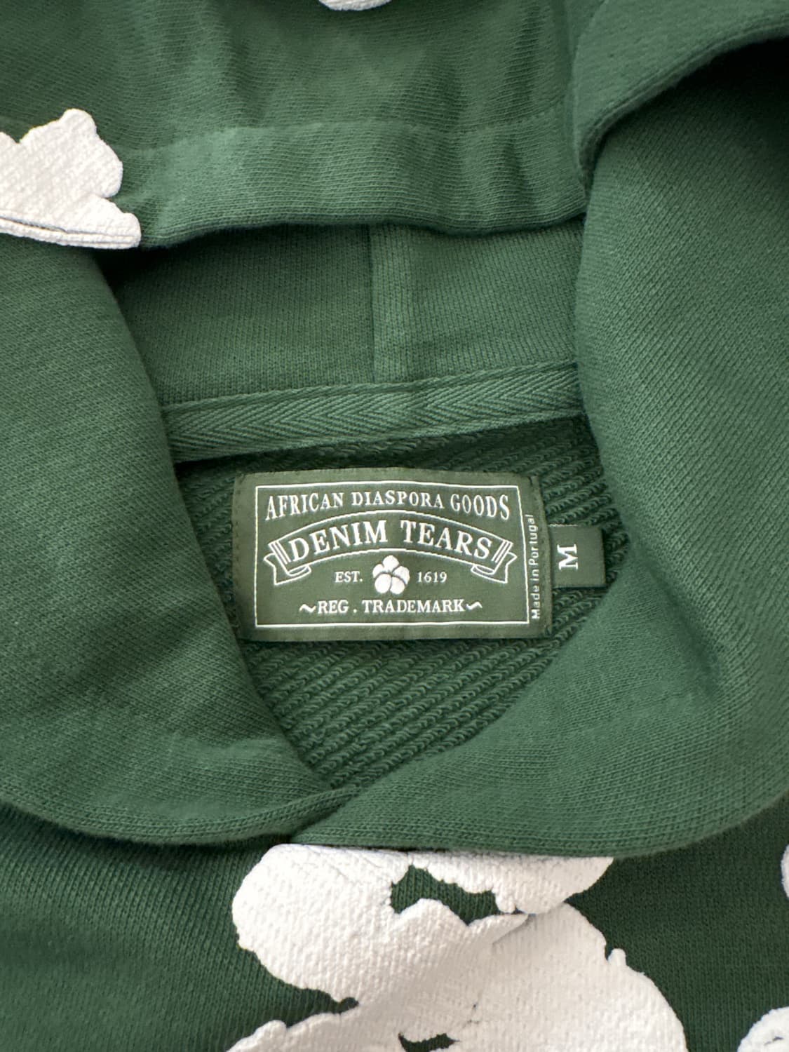 데님티어스 후드티 그린 M 사이즈 상품이미지3