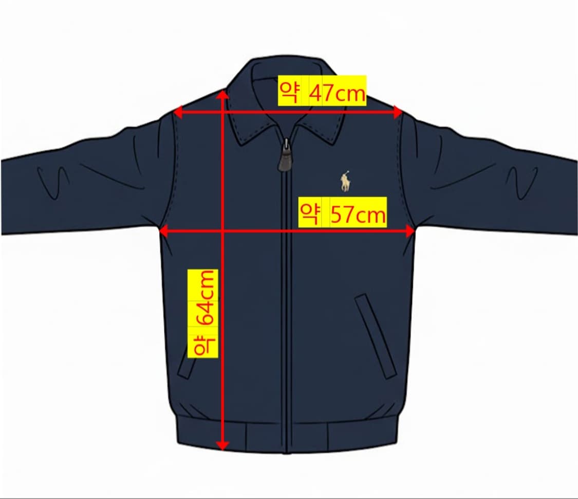 폴로랄프로렌 미드웨이트 네이비 자켓 M 새상품 상품이미지10