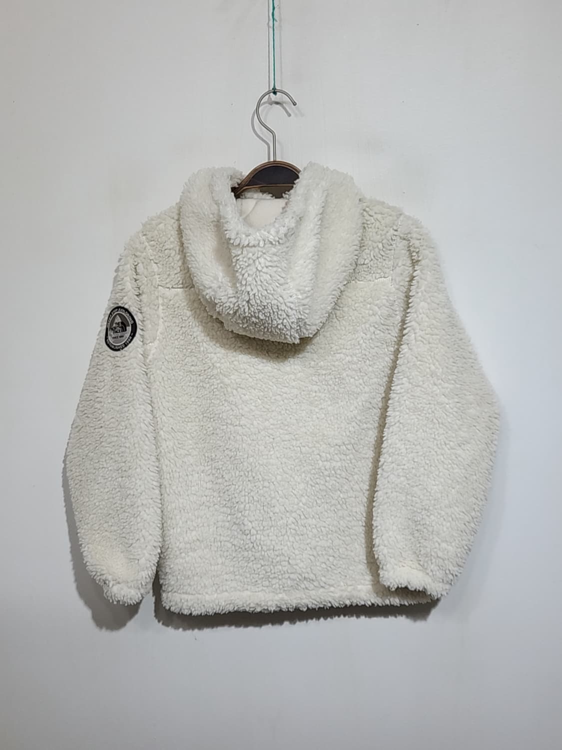 (S) 노스페이스 플리스 점퍼 아이보리 뽀글이 후리스 후드자켓  상품이미지7
