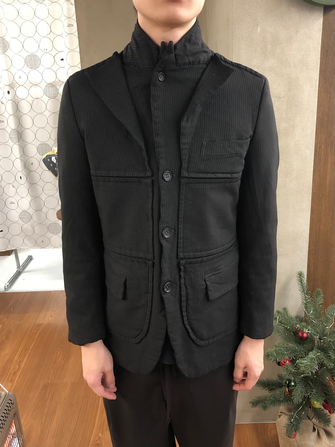 Comme des garcons homme deux 레이어드 블레이저xs 상품이미지3