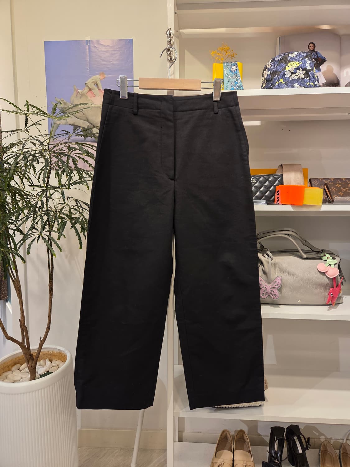 럭키슈에뜨 와이드 코튼 팬츠 상품이미지1