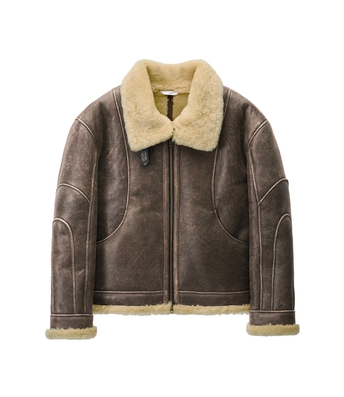 [OS] STU 레이어드 포켓 무스탕 브라운 STU OFFICE 상품이미지1