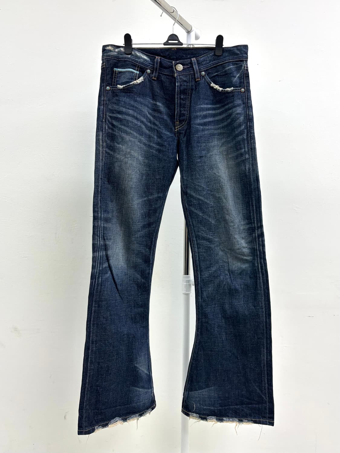 빈티지 리바이스 진청 플레어 팬츠 상품이미지4