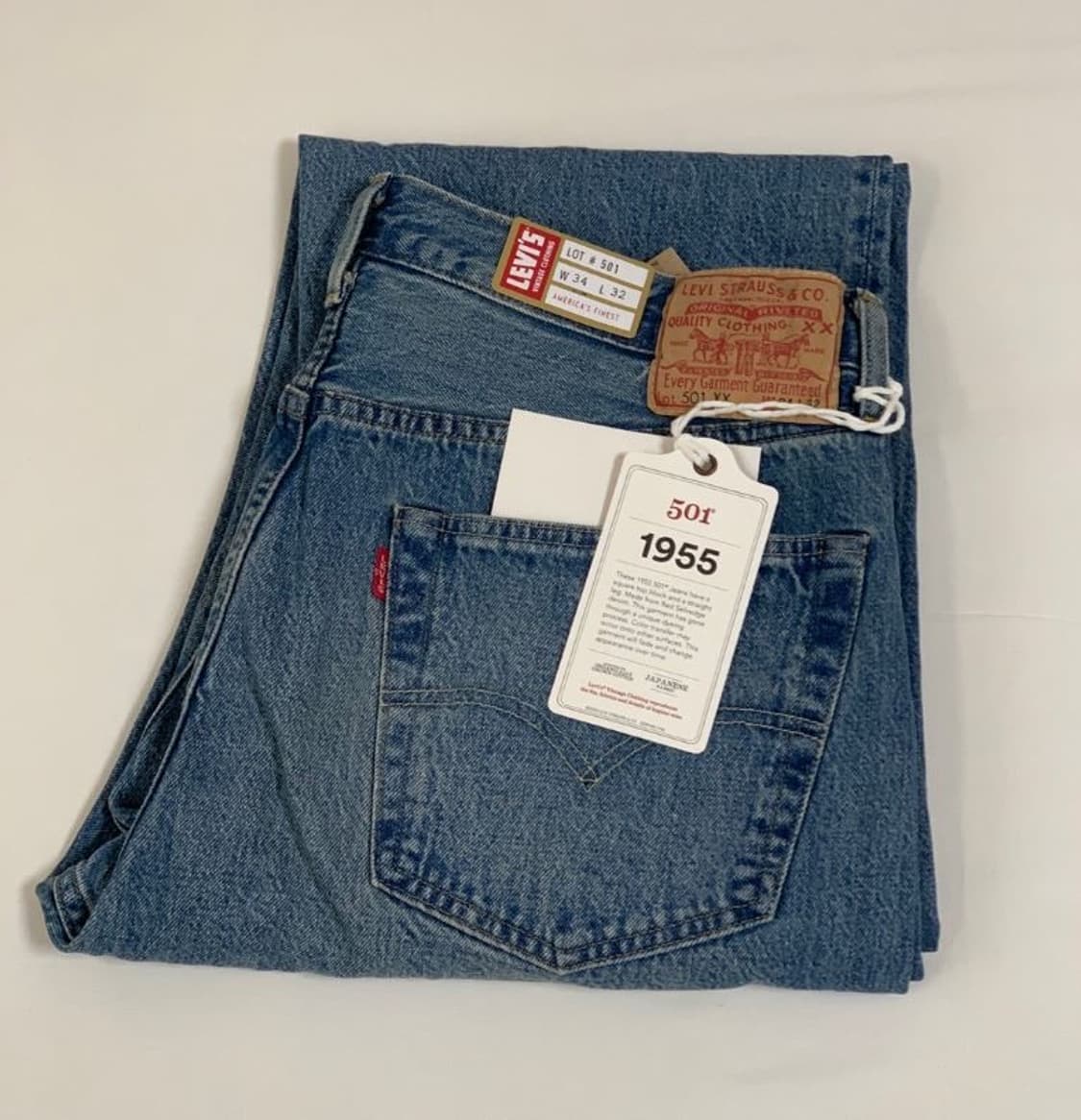 리바이스 LVC 1955 501 블랙잭 34/32 상품이미지1