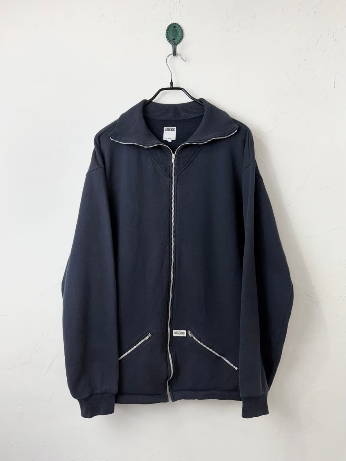 모스키노 "SAVE THIS WORLD" 코튼 집업 상품이미지1