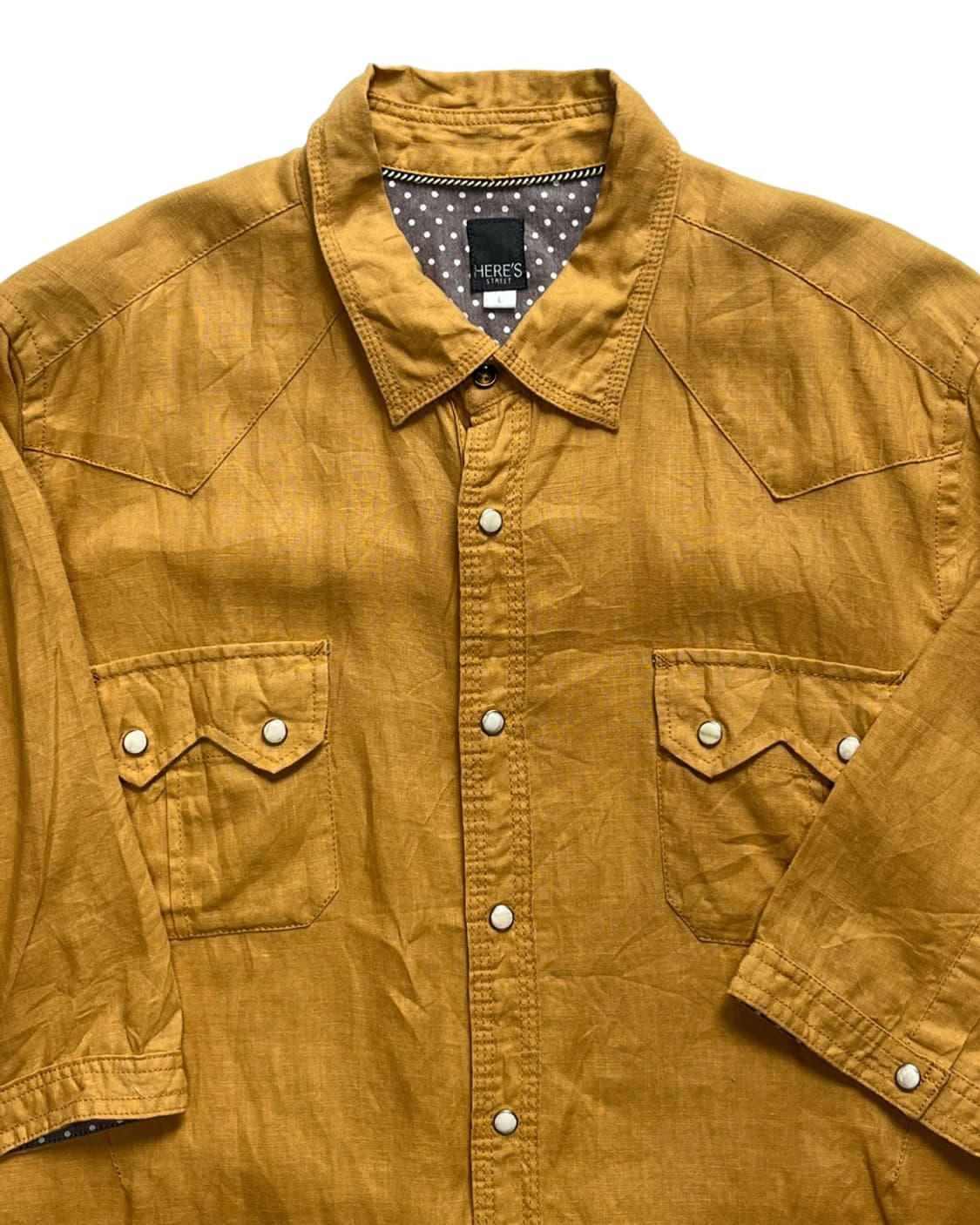 Mustard linen shirt 상품이미지3