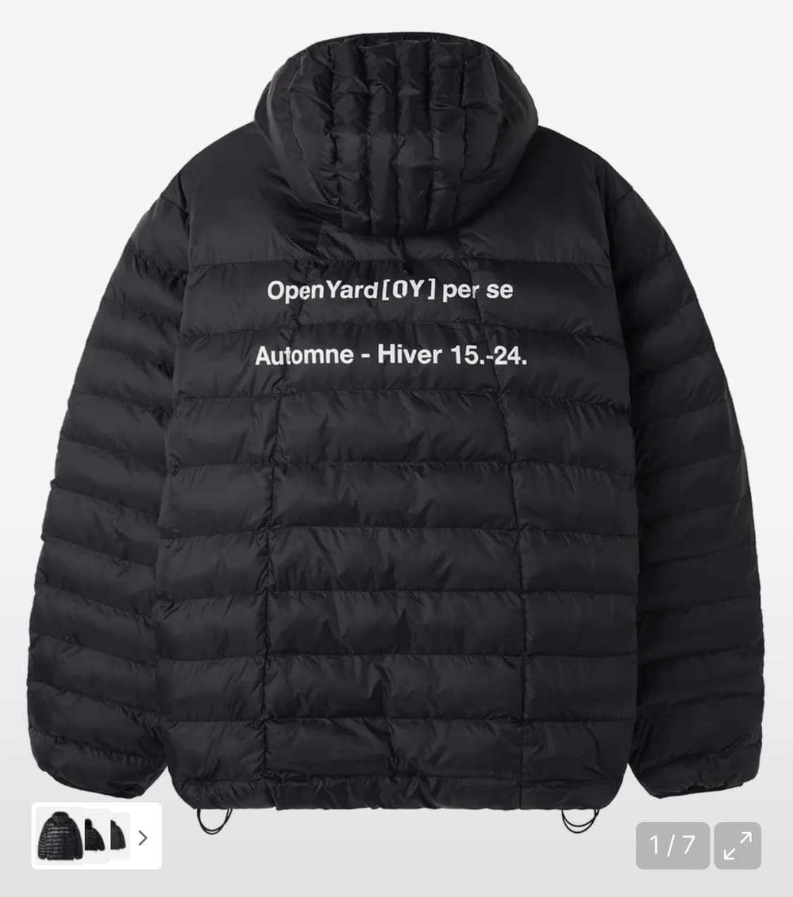 오와이 경량패딩 무광 M  상품이미지2