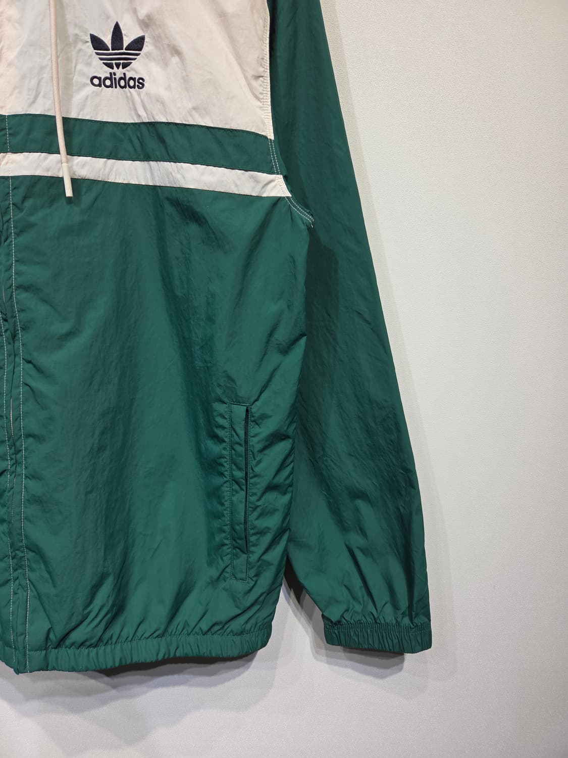 아디다스 오리지널스 컬러블록 윈드브레이커 그린 상품이미지5