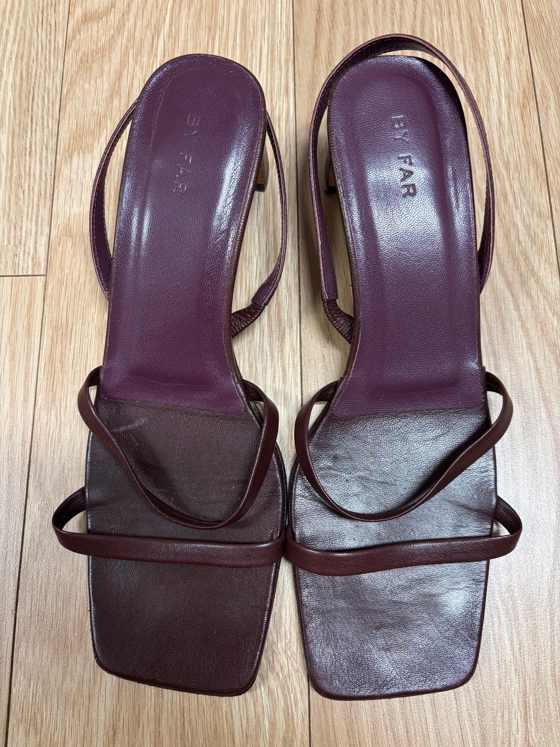 [37] 바이파 레나타 가죽 슬링백 샌들 멀롯 상품이미지4