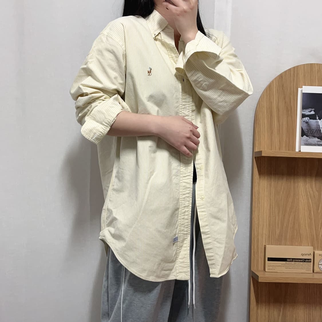 [정품] 폴로 옐로우 / 멀티포니 스트라이프 셔츠 [ 16-34 ] 상품이미지3