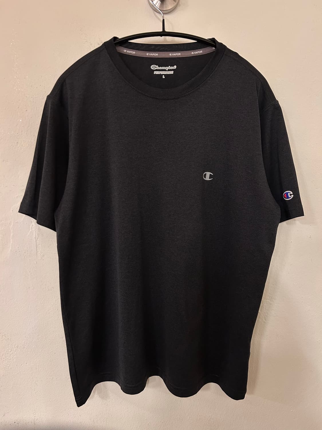 챔피온 퍼포먼스 반팔티 공용 L (다크그레이) 상품이미지1