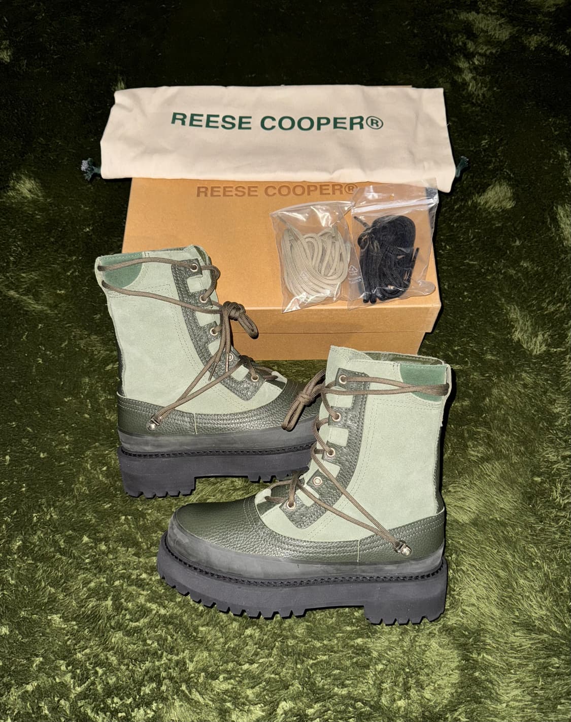 [41] REESE COOPER 리즈쿠퍼 러니어 부츠 덕 부츠 올리브 상품이미지1