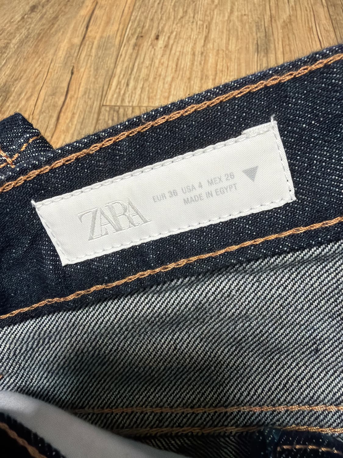 자라 하이웨스트 배럴핏 데님 생지 청바지 상품이미지2