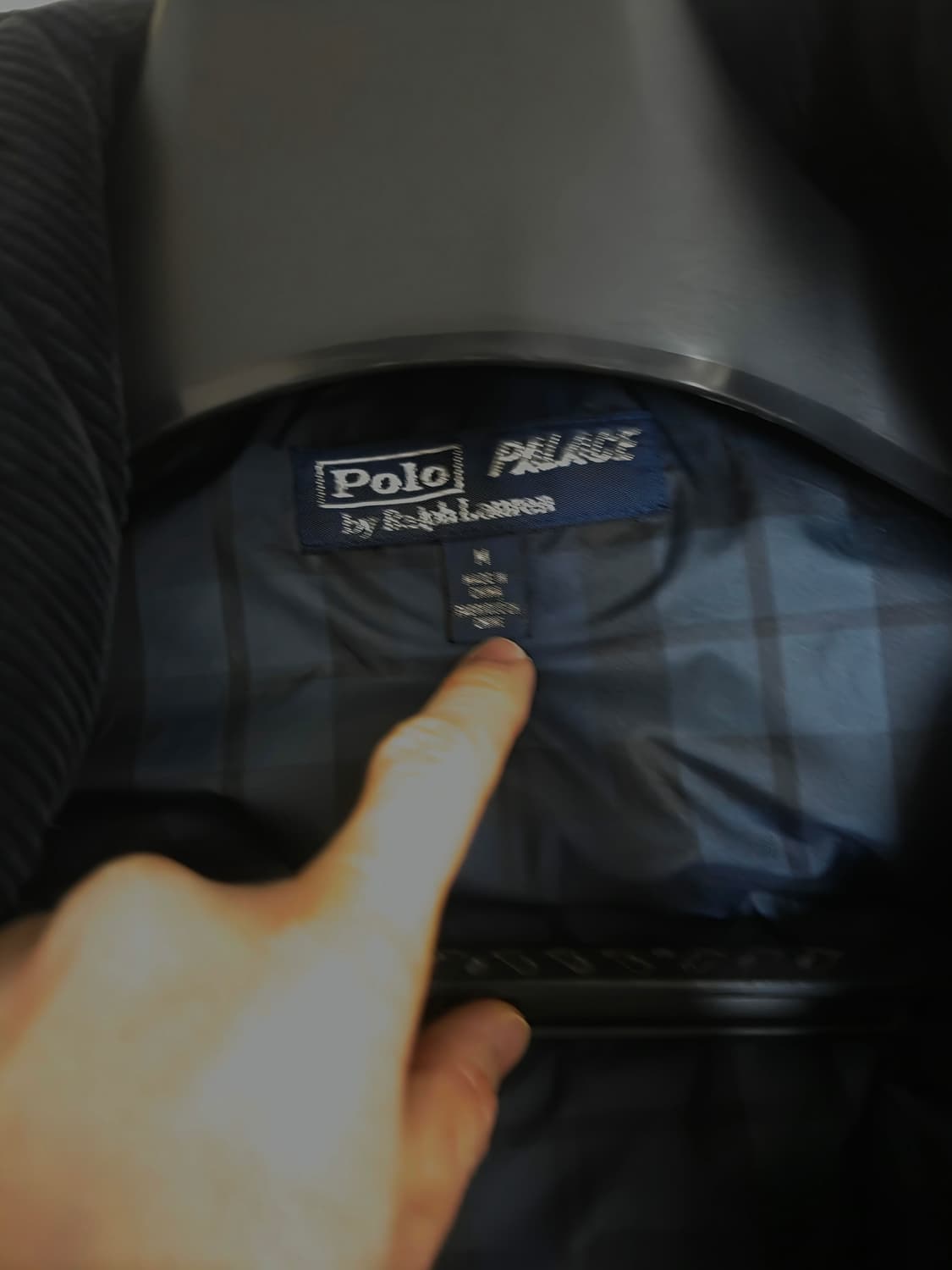 폴로 팔라스 코듀로이 패딩 네이비 M 상품이미지2