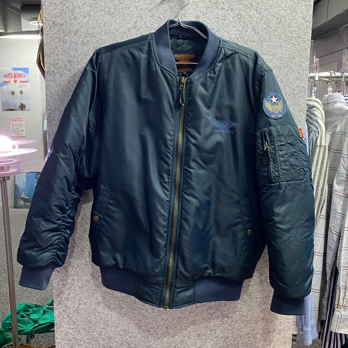 Captain Wevic 네이비 ma1 항공점퍼 B4304 상품이미지2