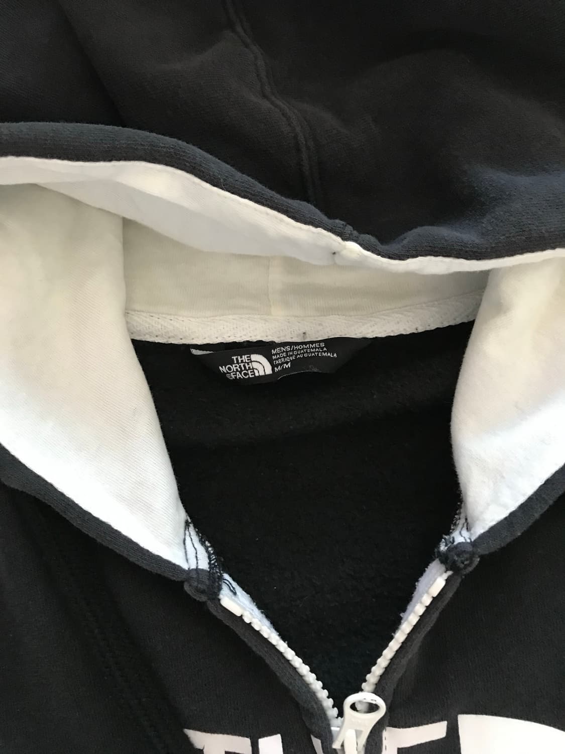 노스페이스 중앙 빅로고 블랙 후드집업 상품이미지7