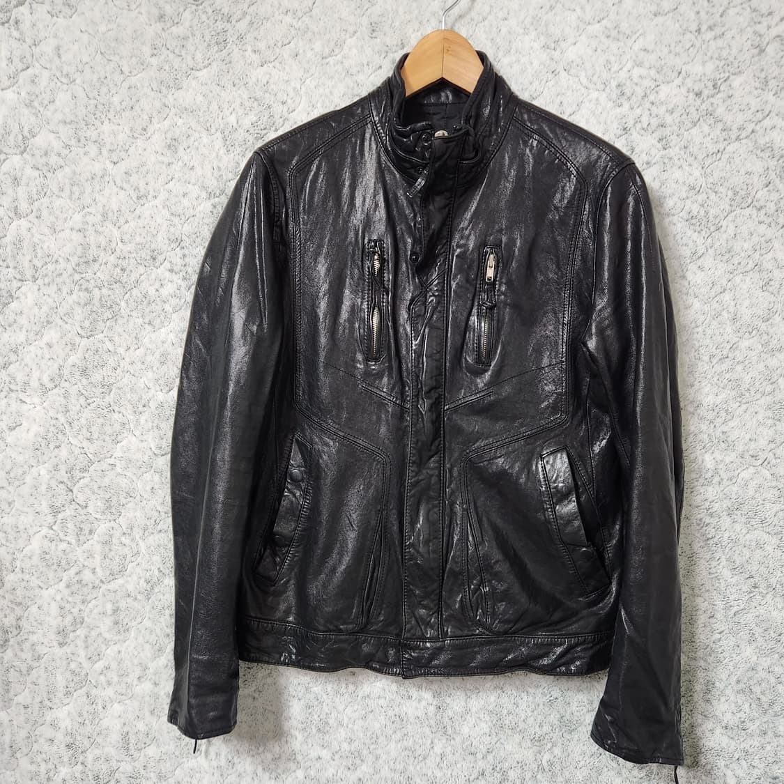 J411 [48] Hezekiah 가죽 자켓 상품이미지1