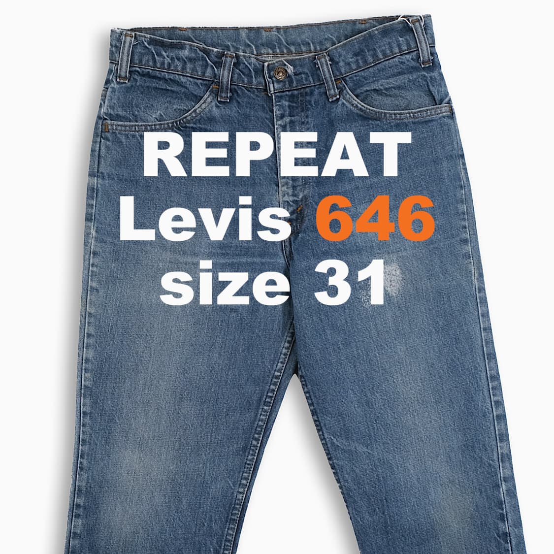 리바이스 646 오렌지탭 진청 80s USA 31인치 OR6463214 상품이미지1