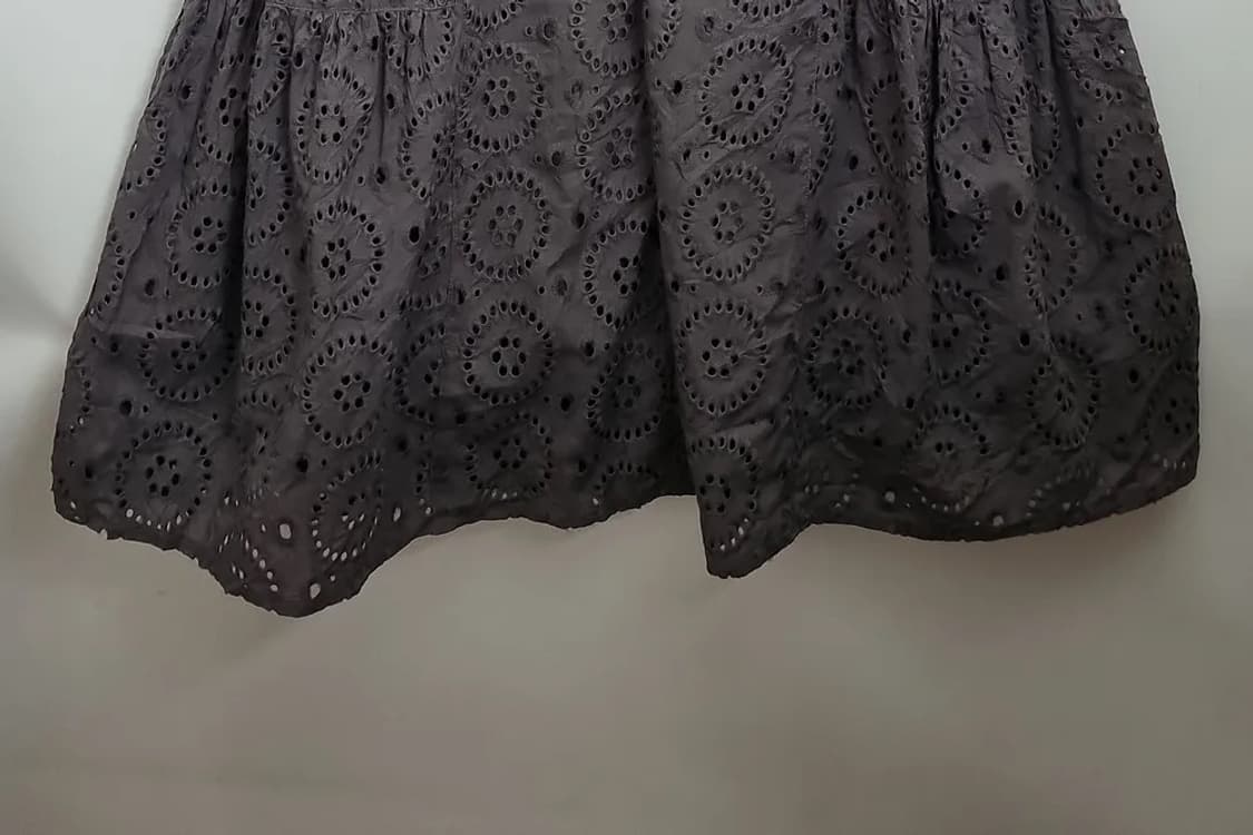 JPN 그레이 펀칭 코튼 원피스  상품이미지5