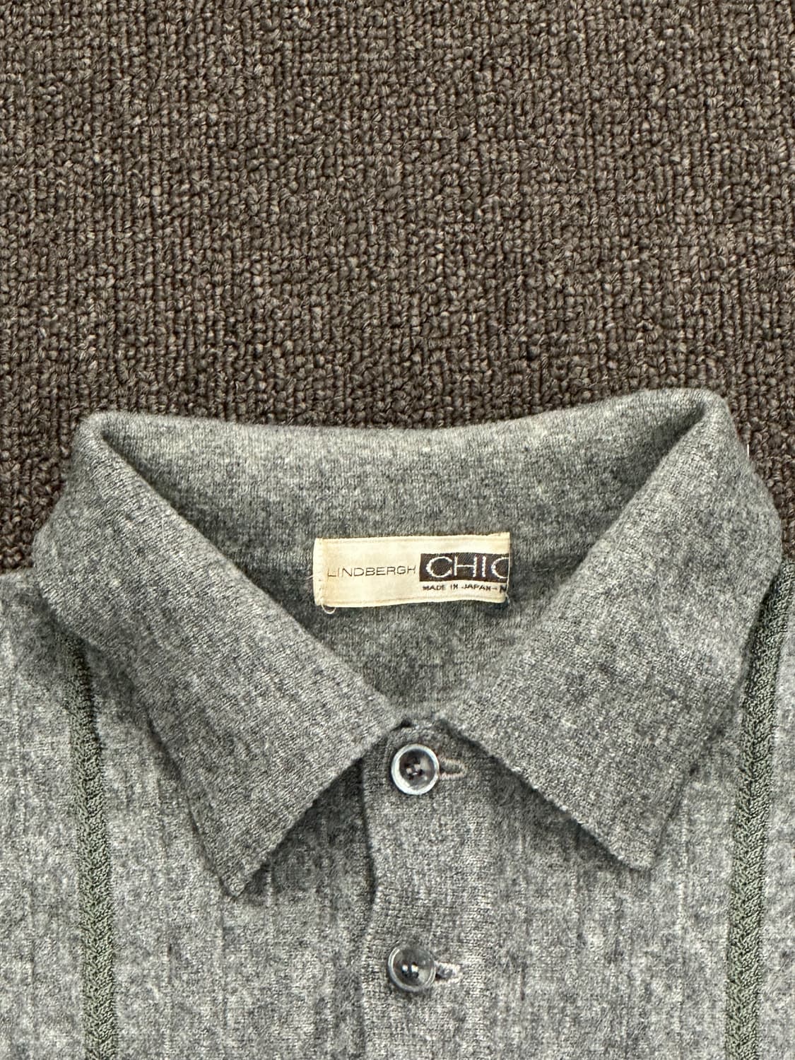 M)Lindbergh Chic 빈티지 레이블 포인트 폴로 니트 상품이미지3