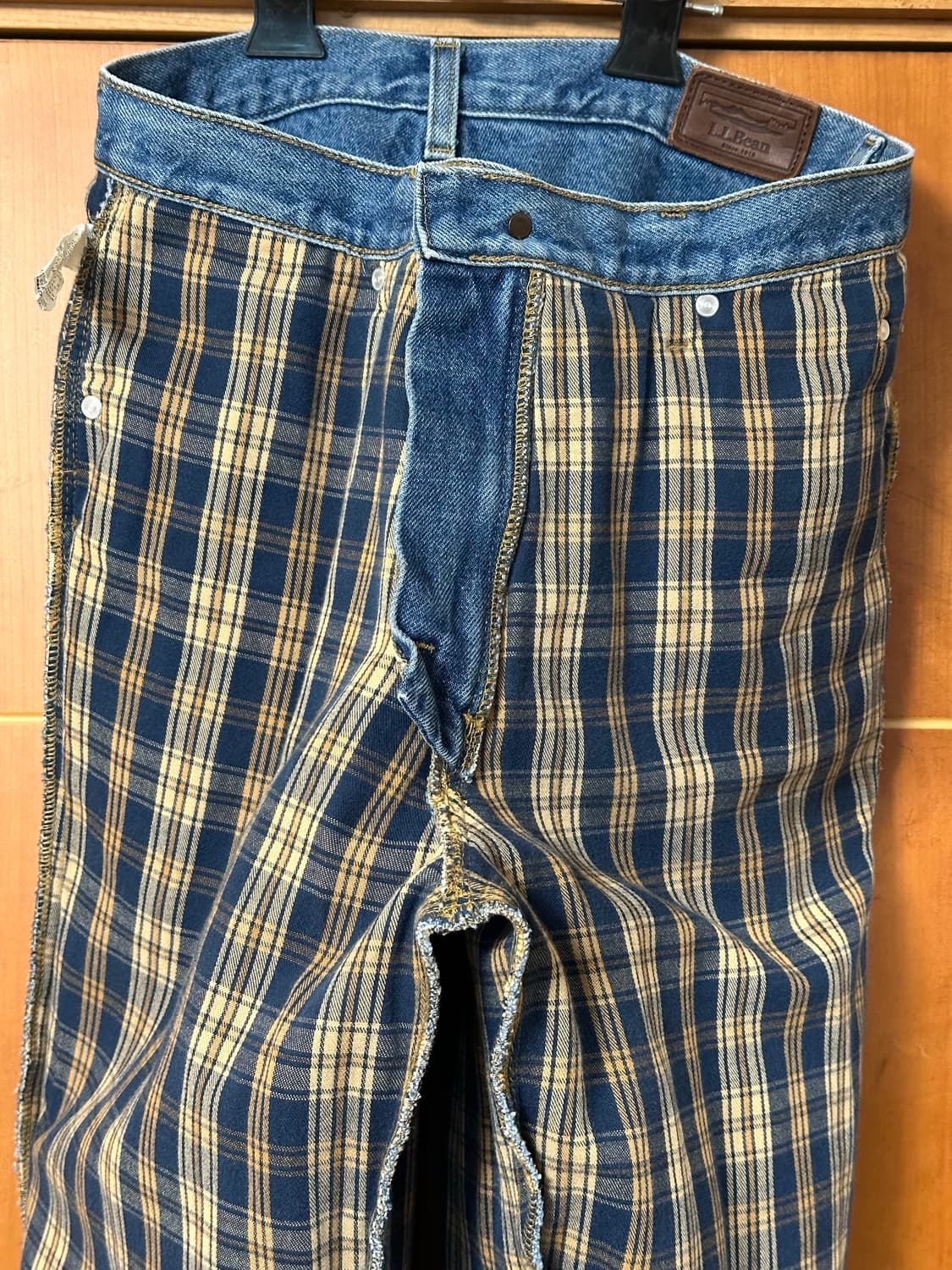 데님 진 / 청바지 체크 플라넬 면 안감 상품이미지6