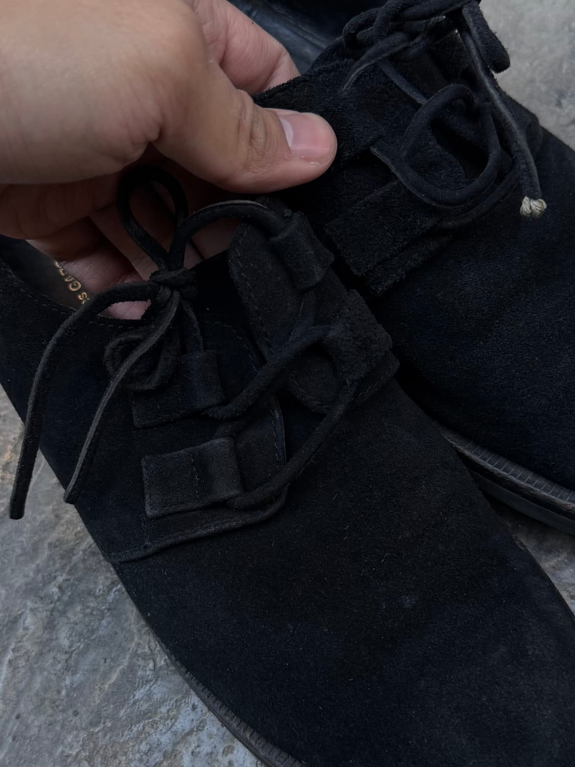 꼼데가르송 옴므 밀리터리 스웨이드 더비 슈즈 상품이미지6